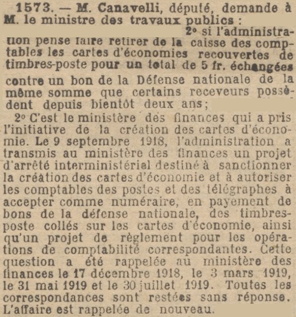 Economies qui rapportent 5% en 1918 Jo10