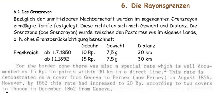 Tarif limitrophe Couvet-Pontarlier 1853 Limit11