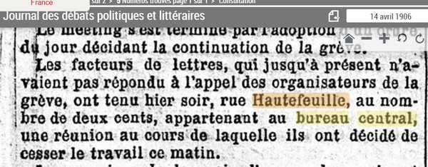 Bureaux et Oblitérations de Paris entre 1900 et 1910 Sans1339