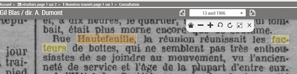Bureaux et Oblitérations de Paris entre 1900 et 1910 Sans1343