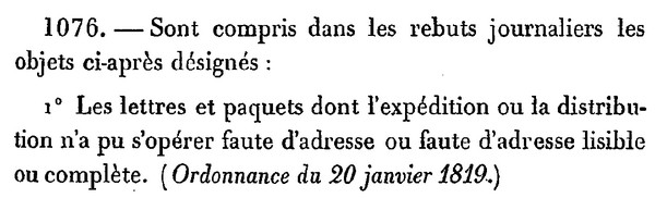Paris 1863, rayon 11, rebuts Sans1400