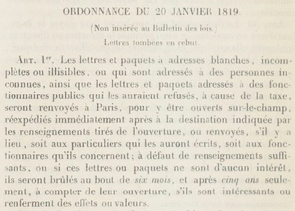 Paris 1863, rayon 11, rebuts Sans1401