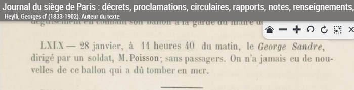 Un 68ème Ballon Monté du Siège de Paris ???? Sans1658