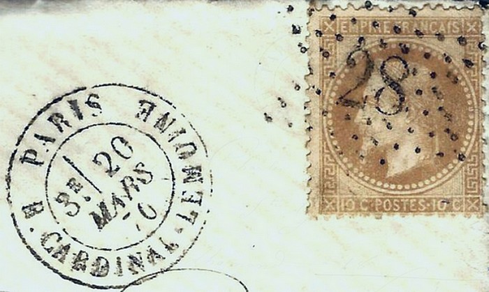 étoile 28 état 2 du 26 août 1867 anachronique Sans1694