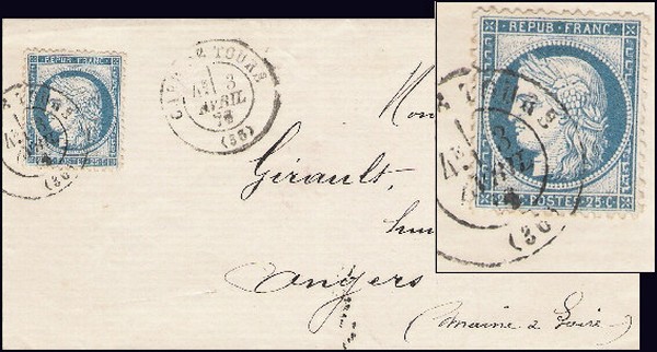 timbres oblitérés par le convoyeur-station Sans1891