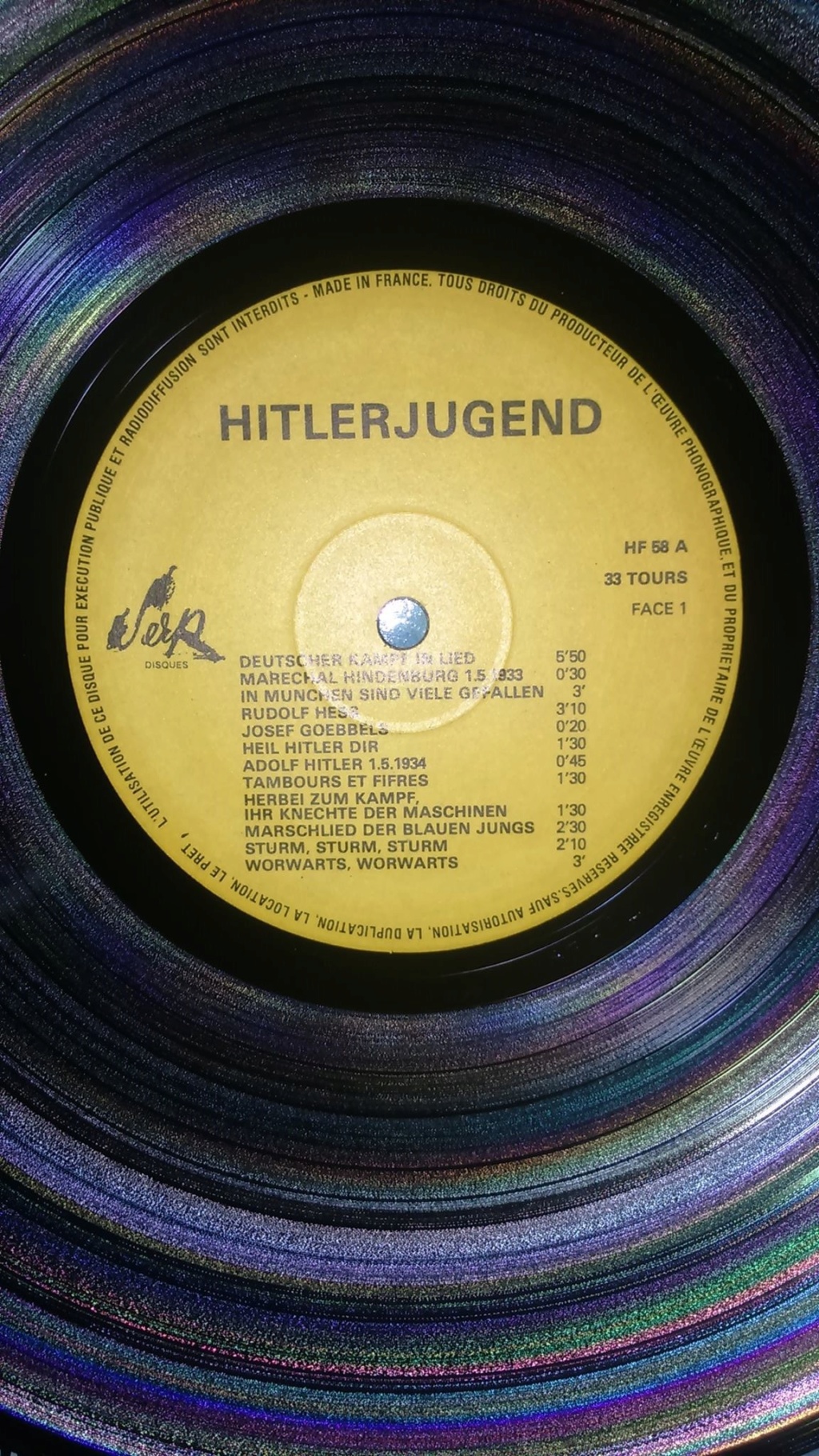 Disques vinyles 33T SERP, Les Waffen ss et Hitlerjugend 48370110