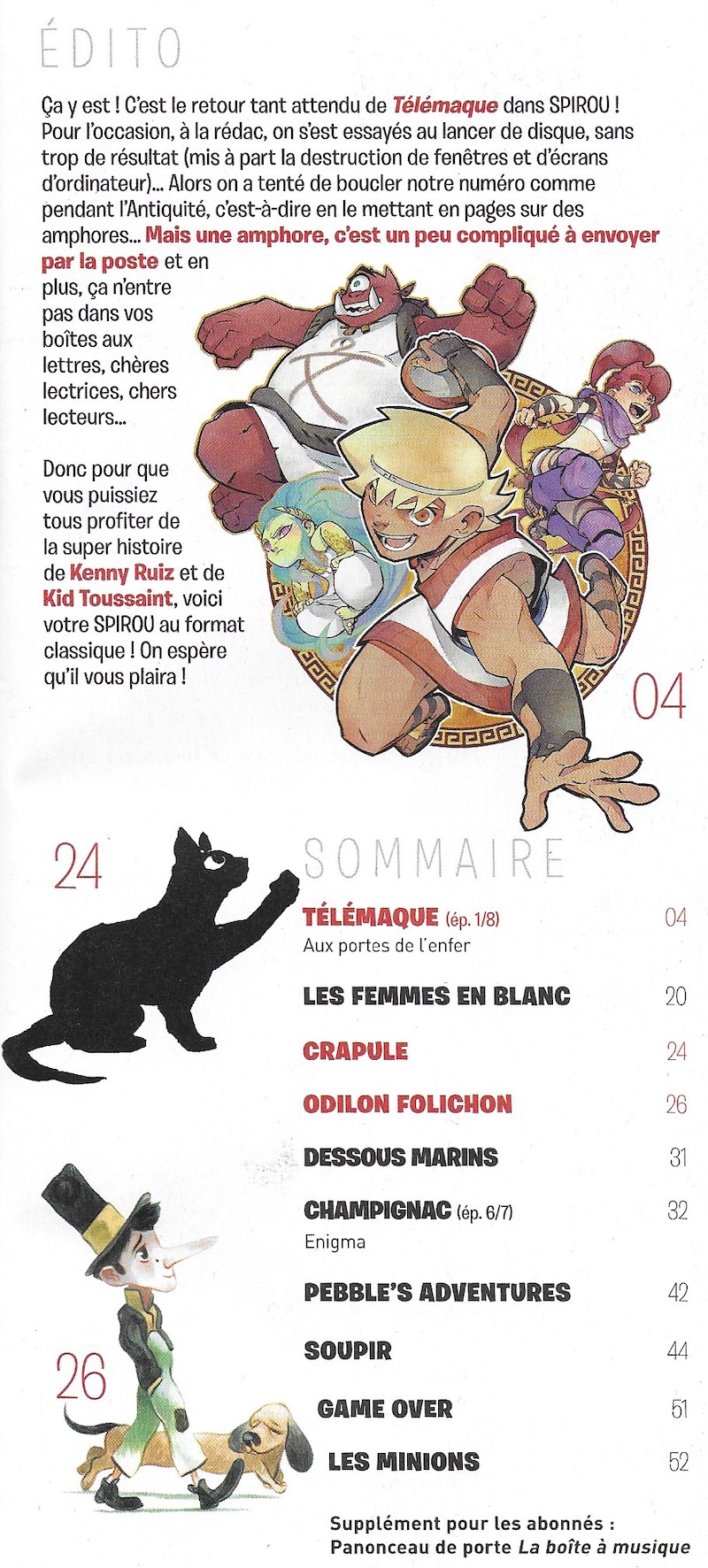 Spirou ... le journal (Première partie) - Page 26 Sommai37