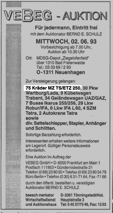 Tranches de vie de motards dans les années post-RDA (1990) Berlin24