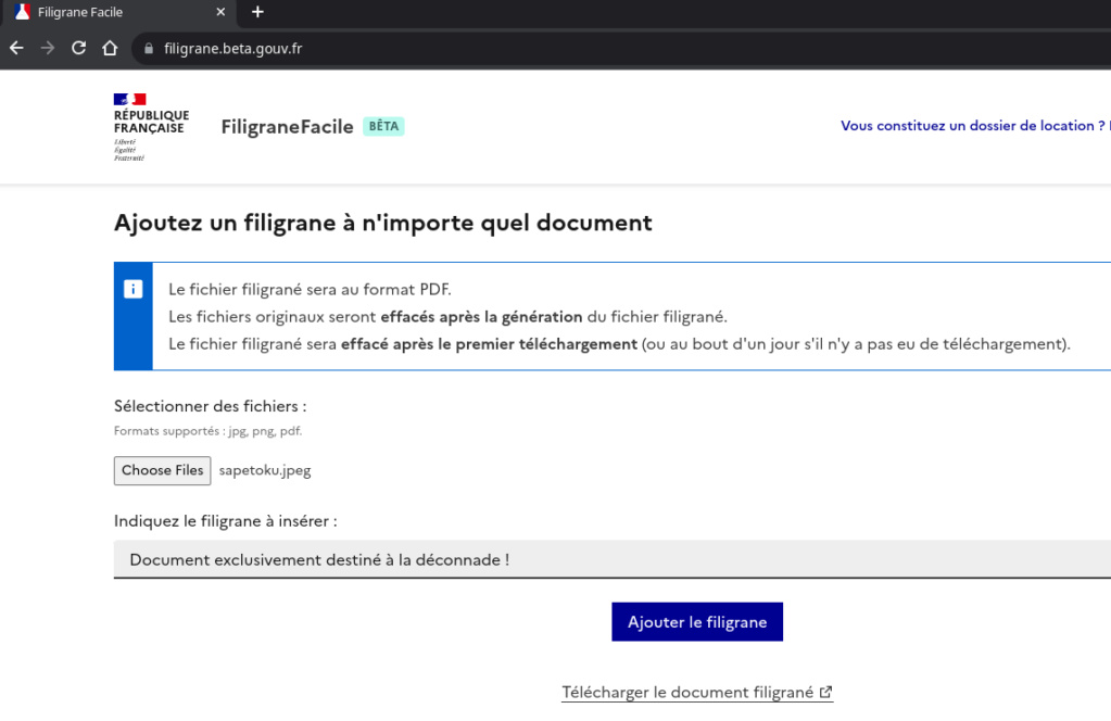 Un filigrane sur vos documents perso pour éviter les falsifications Filigr10