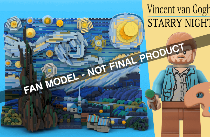 Vincent Van Gogh (Starry Night) & ο διάσημος σκαντζόχοιρος Sonik νικητές του Lego Ideas! 14626710