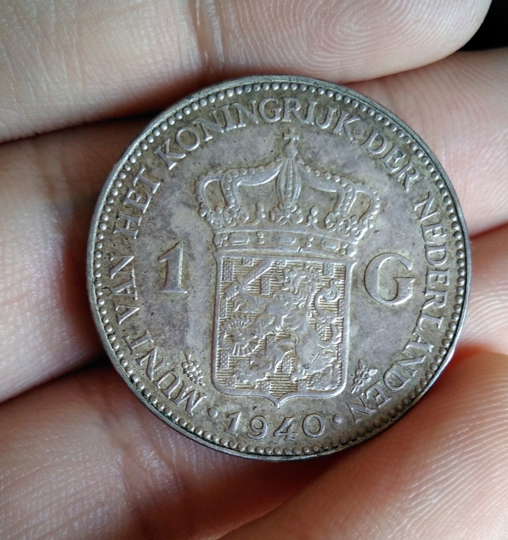 Paises Bajos. 1 Gulden 1940 Wilhelmina  316