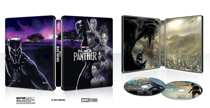 Black Panther : Wakanda Forever - steelbook 4K Black-12