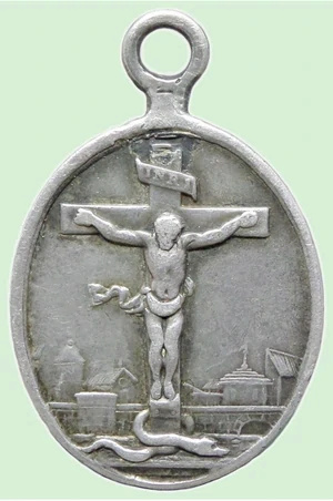 Pio VIII / Crucificado de cuatro clavos -S. XIX (I mitad) Padrr210