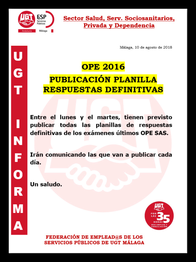 PUBLICACIÓN PLANILLAS RESPUESTAS DEFINITIVAS OPE SAS 2016 Ashamp10
