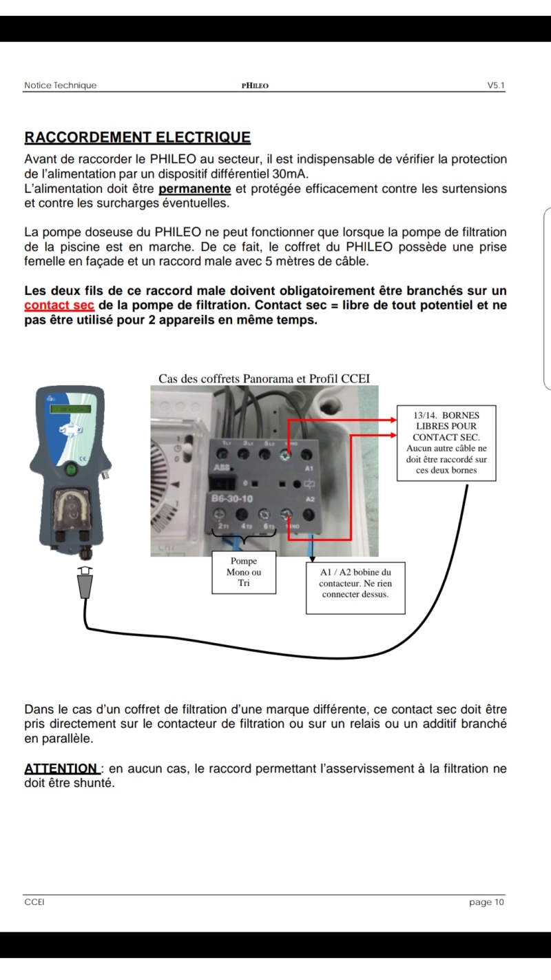 Choix régulateur de pH Screen10