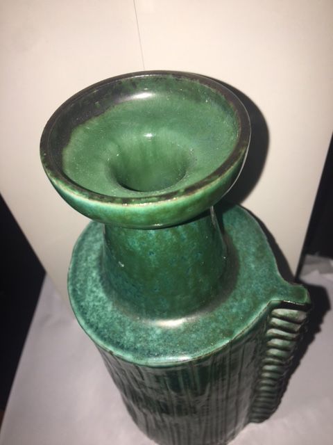 Green Glaze Vase, SP mark  Green_16