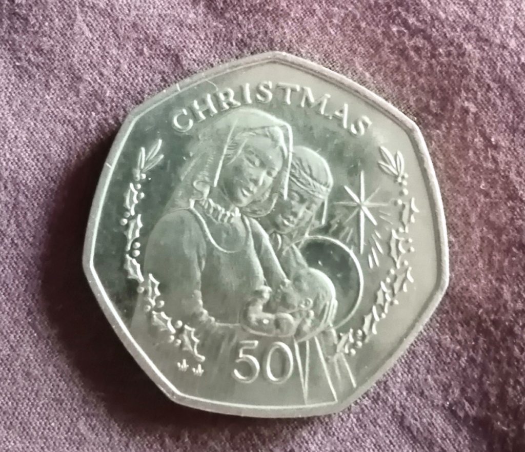 Gibraltar 50 Pence. 1990 Christmas Img_2019