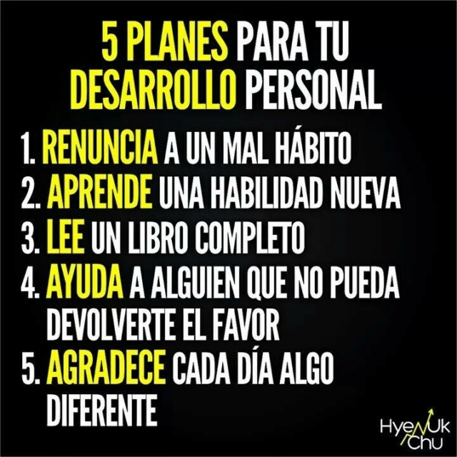 5 Planes para tu desarrollo personal  B41d3f10