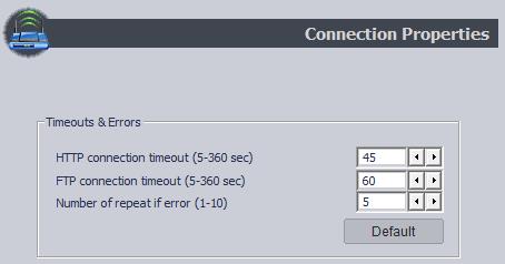Question: what does "timeout" mean in "Connection"  -settings Timeou10