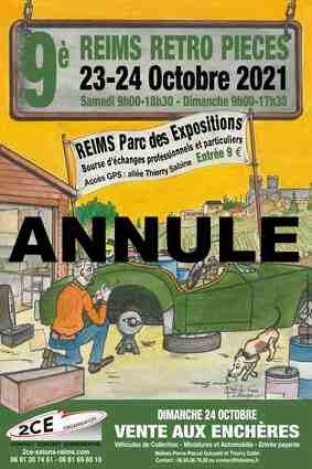 Reims Rétro Pièces - 23-24 Octobre 2021 Affich10