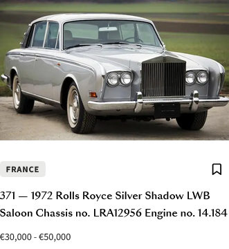 Rolls Royce Silver Shadow by Giovanni Michelotti Scree906