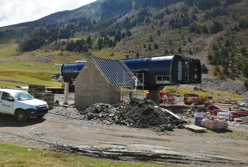 Chantiers St Lary - Télésiège Forêt / Télécabine Espiaube - TSD6 Tourette Img_2011