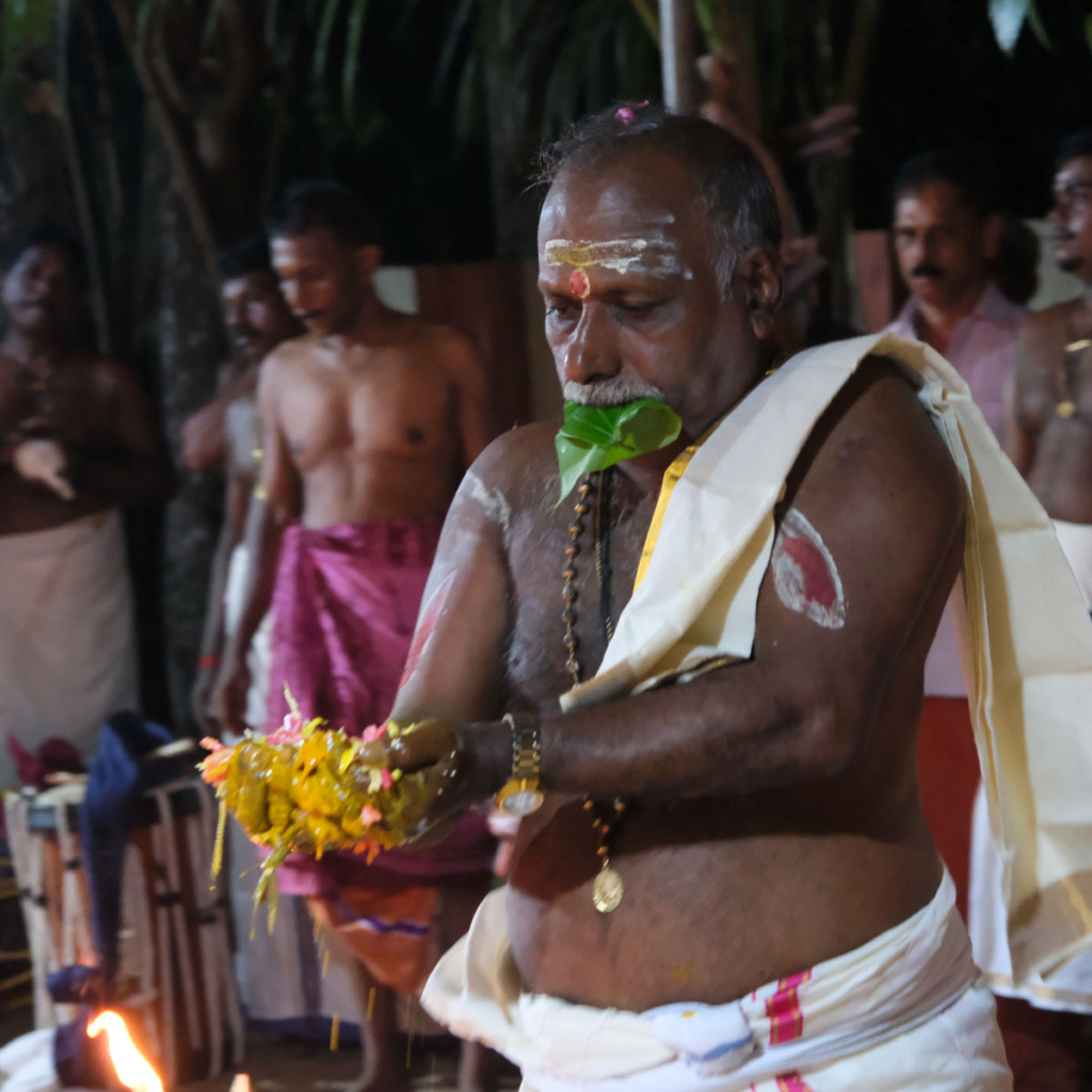 Une cérémonie originale à Munroe Island, au Kerala : l'homme qui se prenait pour un serpent ! _dsf8413