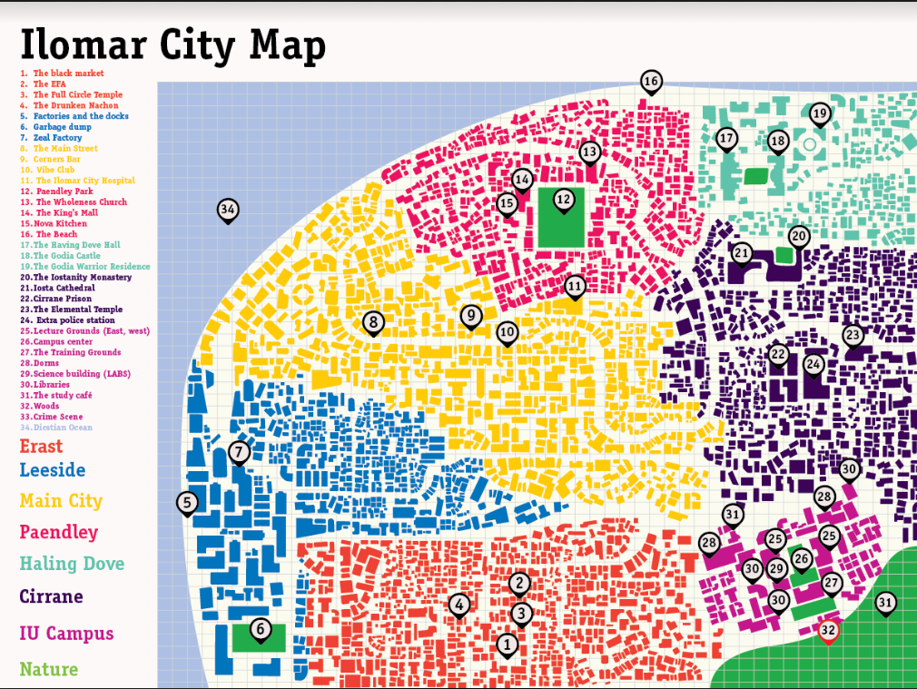 Map over Ilomar City Ilomar11