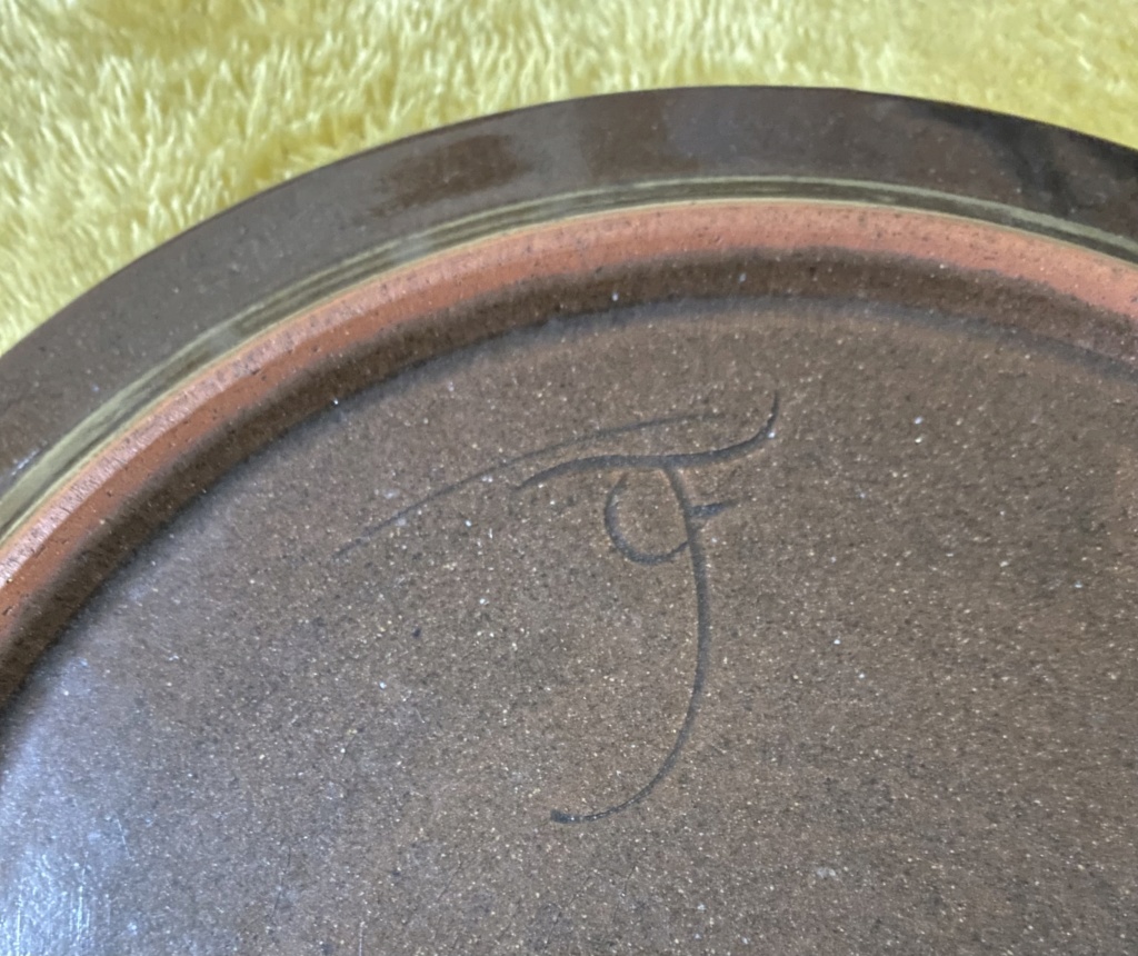 Help Identifying Stoneware Please, TF mark - Tricia Francis  Img_0516