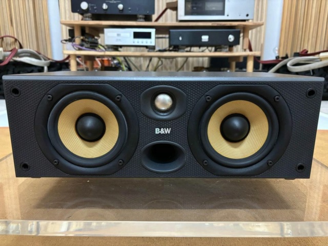 B&W Made in UK | Nautilus Loaded Tweeter | Yellow Woven Kevlar Driver CC6 S2 Center Speaker 46559510