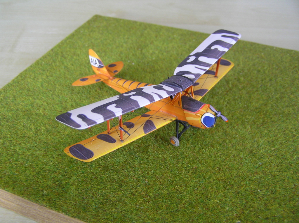 De Havilland Tiger moth, 1:72, Contour creative papier. P1280025