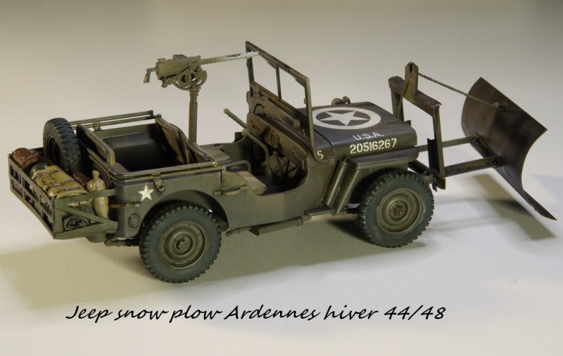 Jeep snow plow - Base Tamiya + conversion Minor Models et Plus Model - 1/35 Imgp6563