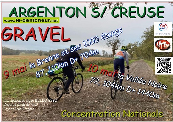 e09 - Du 9 au 11 mai - ARGENTON /Creuse - Concentration Nationale VTT, Gravel, Route 000_210