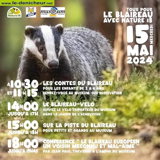 e15 - MER 15 mai - BOURGES - Tous pour le blaireau  000_910