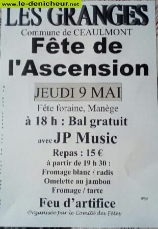 e09 - JEU 09 mai - LES GRANGES ( Cne de Ceaulmont) - Fête de l'Ascension. 05-09_10