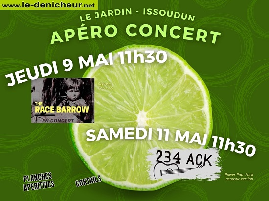 e09 - JEU 09 mai - ISSOUDUN - Apéro concert avec The Race Barrow  05-09_21
