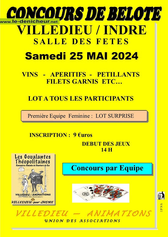 e25 - SAM 25 mai - VILLEDIEU /Indre - Concours de belote ° 05-25_11