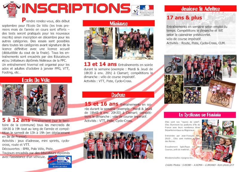 Plaquette sur Le CSM Clamart Cyclisme 2015-2016 Prospe14