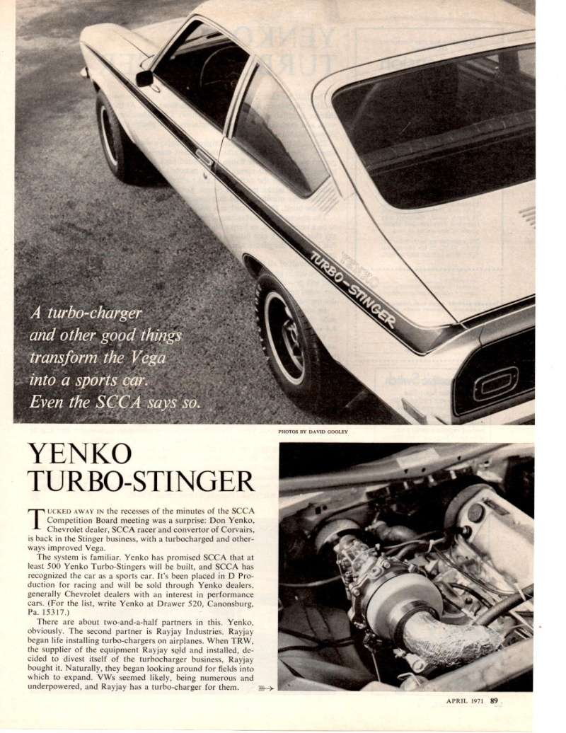 1971 - 73 yenko vega stinger. S-l16010