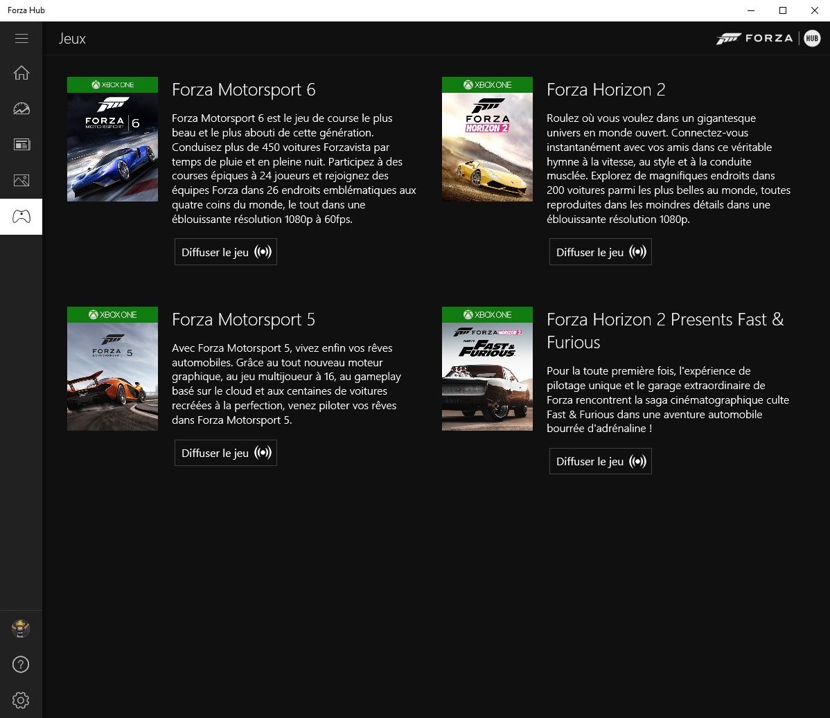 Forza Motorsport 6 : Application Forza Hub sur pc 611