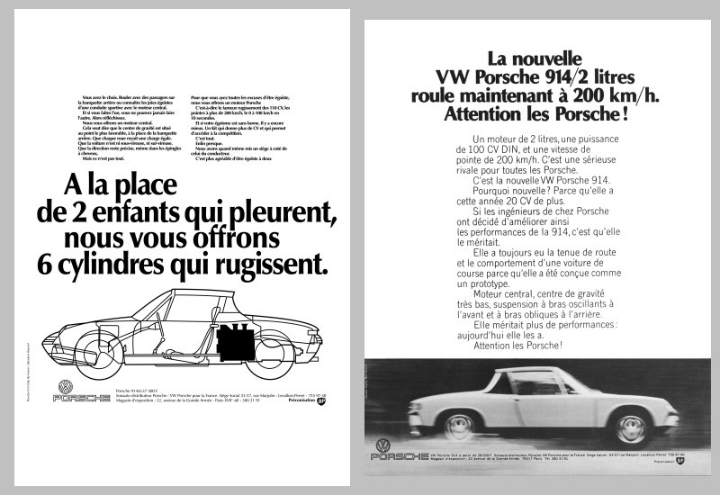 Publicités d'époque: Porsche 914 France Planch10
