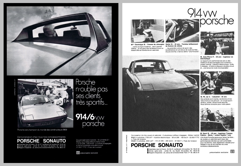 Publicités d'époque: Porsche 914 France Planch13