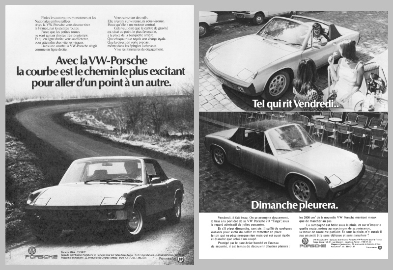 Publicités d'époque: Porsche 914 France Planch14