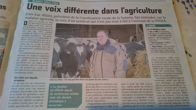 La CR dans le courrier picard du 10/02/2016 Jl10