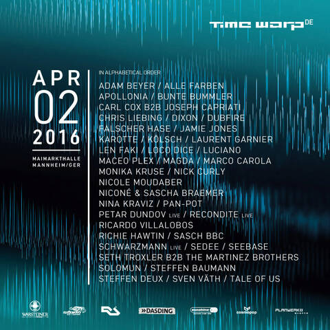 TIME WARP - 2 Avril 2016 - Maimarkthalle - Mannheim - Allemagne ]