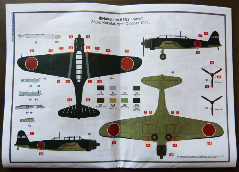 [GB Airfix] Nakajima B5N2 Kate Kate_015