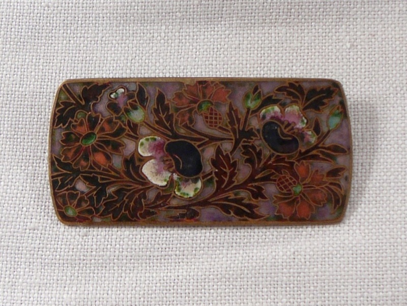 Broche émaux cloisonnés - Fin XIX° P1100019