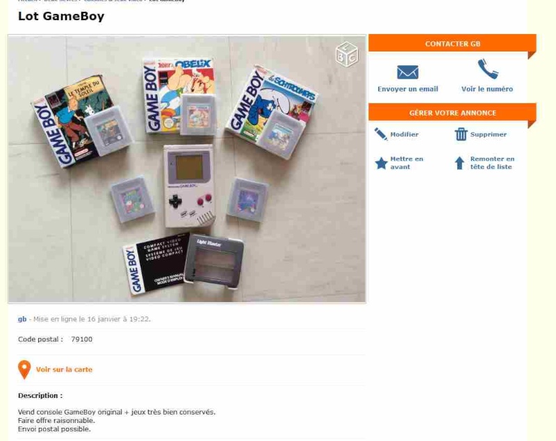 [EST] Lot gameboy Gb10