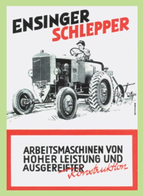 Ensinger  tracteur allemand 386