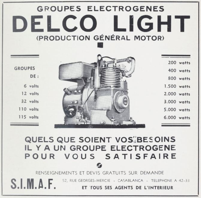 Groupes Electrogènes DELCO-LIGHT 1928 Capt1309